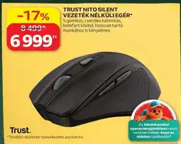 Auchan TRUST NITO SILENT VEZETÉK NÉLKÜLI EGÉR ajánlat