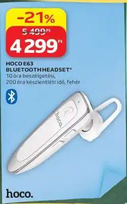 Auchan HOCO E63 Bluetooth Headset ajánlat