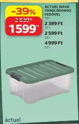 Auchan ACTUEL WAVE TÁROLÓDOBOZ FEDŐVEL 10 l ajánlat