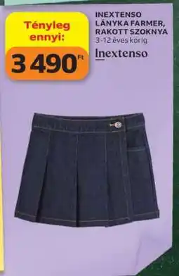 Auchan INEXTENSO LÁNYKA FARMER, RAKOTT SZOKNYA ajánlat