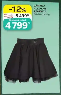 Auchan LÁNYKA ALKALMI SZOKNYA ajánlat