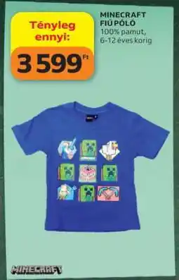 Auchan MINECRAFT FIÚ PÓLÓ ajánlat