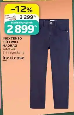 Auchan INEXTENSO FIÚ TWILL NADRÁG ajánlat