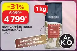 Auchan BIANCAFFÉ INTENSO SZEMES KÁVÉ ajánlat
