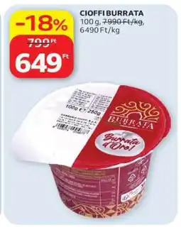 Auchan CIOFFI BURRATA ajánlat