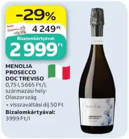 Auchan Menolia Prosecco DOC Treviso ajánlat