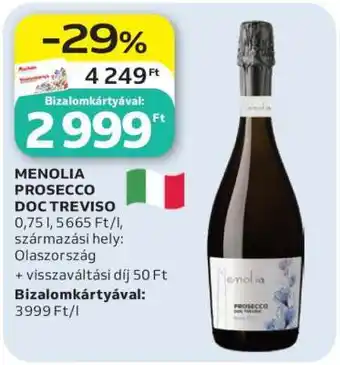 Menolia Prosecco DOC Treviso