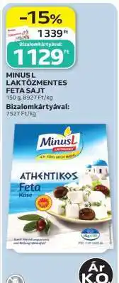 Auchan MINUS L LAKTÓZMENTES FETA SAJT ajánlat