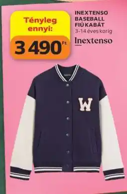Auchan INEXTENSO BASEBALL FIÚ KABÁT ajánlat