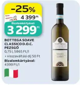 Auchan BOTTEGA SOAVE CLASSICO D.O.C. PEZSGŐ ajánlat