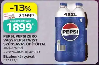 PEPSI, PEPSI ZERO VAGY PEPSI TWIST SZÉNSAVAS ÜDÍTŐITAL