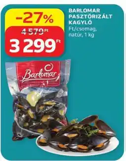 Auchan BARLOMAR PASZTŐRIZÁLT KAGYLÓ ajánlat