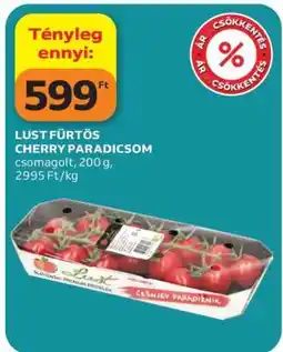 Auchan LUŠT FÜRTÖS CHERRY PARADICSOM ajánlat