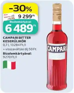 Auchan CAMPARI BITTER KESERŰLIKŐR ajánlat