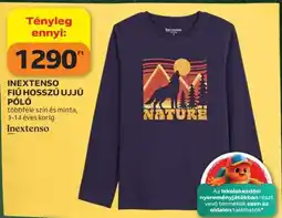 Auchan Inextenso fiú hosszú ujjú póló ajánlat