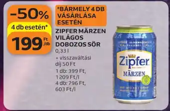 ZIPFER MÄRZEN VILÁGOS DOBOZOS SÖR