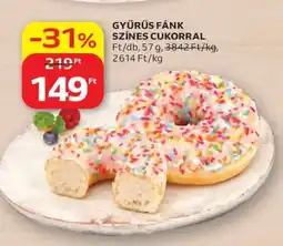 Auchan GYŰRŰS FÁNK SZÍNES CUKORRAL ajánlat