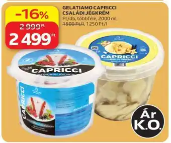 Auchan Gelatiamo Capricci Családi Jégkrém ajánlat
