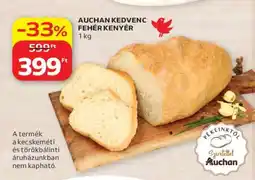 Auchan AUCHAN KEDVENC FEHÉR KENYÉR ajánlat