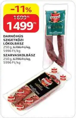 Auchan Darnóhús Szigetközi Lókolbász ajánlat