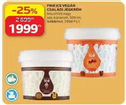 Auchan FINE ICE VEGÁN CSALÁDI JÉGKRÉM ajánlat