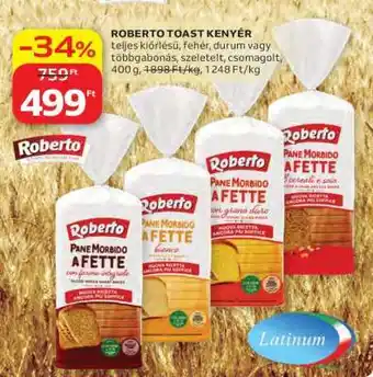 Auchan ROBERTO TOAST KENYÉR ajánlat