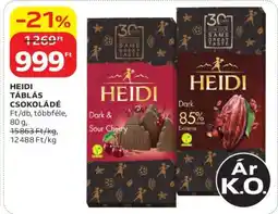 Auchan HEIDI TÁBLÁS CSOKOLÁDÉ ajánlat
