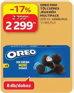 Auchan OREO MINI TÖLCSÉRES JÉGKRÉM MULTIPACK ajánlat