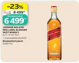 Auchan JOHNNIE WALKER RED LABEL BLENDED SKÓT WHISKY ajánlat