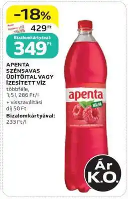 Auchan Apenta Szénsavas Üdítőital vagy Ízesített Víz ajánlat