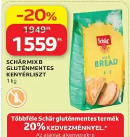 Auchan Schär Mix B gluténmentes kenyérliszt ajánlat