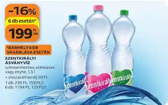 Auchan SZENTKIRÁLYI Ásványvíz ajánlat