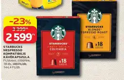 Auchan Starbucks Nespresso kompatibilis kávékapszula ajánlat
