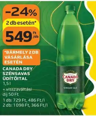 Auchan CANADA DRY SZÉNSAVAS ÜDÍTŐITAL ajánlat
