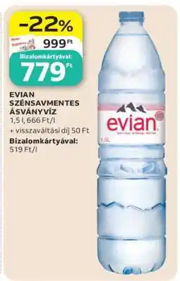 Auchan Evian Szénsavmentes Ásványvíz ajánlat