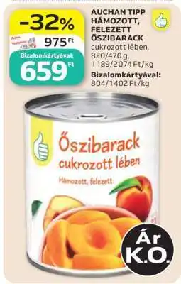 Auchan AUCHAN TIPP HÁMOZOTT, FELEZETT ŐSZIBARACK ajánlat
