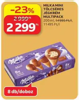 Auchan MILKA MINI TÖLCSÉRES JÉGKRÉM MULTIPACK ajánlat