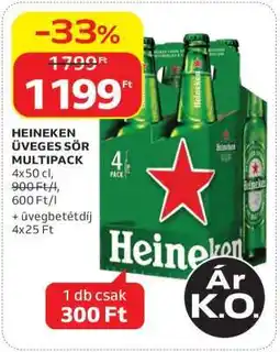 Auchan Heineken üveges sör multipack ajánlat