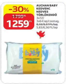 Auchan Auchan Baby Kedvenc Nedves Törlőkendő ajánlat