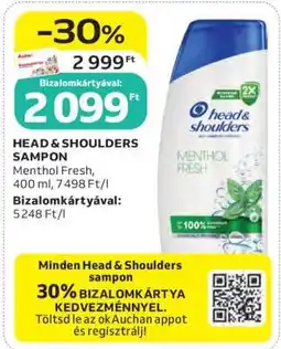 Auchan HEAD & SHOULDERS Sampon ajánlat