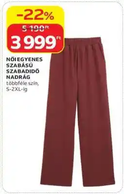 Auchan Női egyenes szabású szabadidő nadrág ajánlat