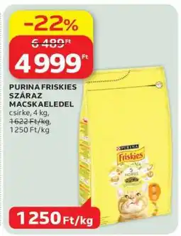 Auchan PURINA FRISKIES SZÁRAZ MACSKAELEDEL ajánlat
