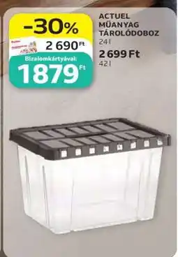 Auchan ACTUEL MŰANYAG TÁROLÓDOBOZ ajánlat