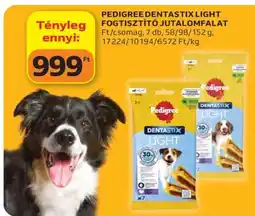 Auchan PEDIGREE DENTASTIX LIGHT FOGTISZTÍTÓ JUTALOMFALAT ajánlat