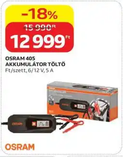 Auchan OSRAM 405 AKKUMULÁTOR TÖLTŐ ajánlat