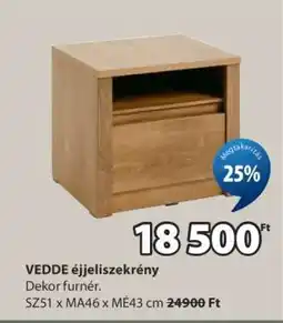 JYSK VEDDE ÉJJELISZEKRÉNY ajánlat