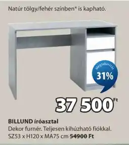 JYSK BILLUND ÍRÓASZTAL ajánlat