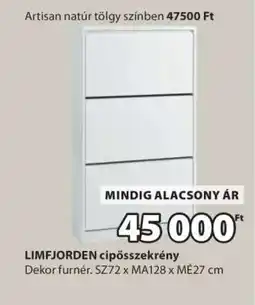 JYSK LIMFJORDEN cipősszekrény ajánlat