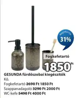 JYSK GESUNDA fürdőszobai kiegészítők ajánlat