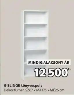 JYSK GISLINGE könyvespolc ajánlat